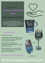 gepersonaliseerd geëtst glas: opbrengst voor het goede doel!, Glas of Glazen, Nieuw, Ophalen of Verzenden, Glas