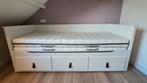 Hemnes bedbank - multifunctioneel!, Ophalen, Verstelbaar, Wit, Tweepersoons