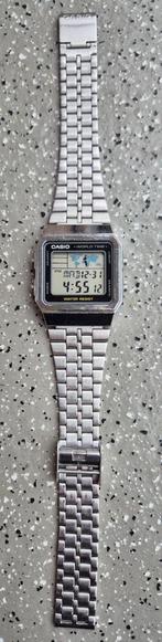 Casio World Time A500WE herenhorloge vintage., Staal, Polshorloge, Ophalen of Verzenden, Zo goed als nieuw