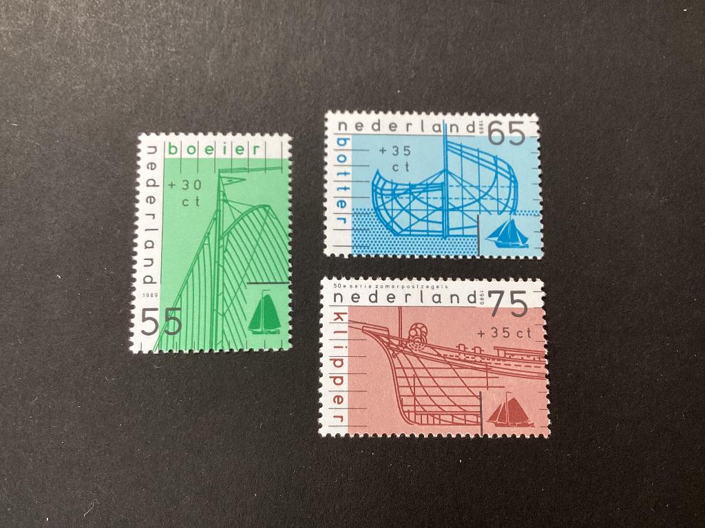 1989, Zomerzegels, 1424-1426, Postzegels en Munten, Postzegels | Nederland, Verzenden, Na 1940, Postfris