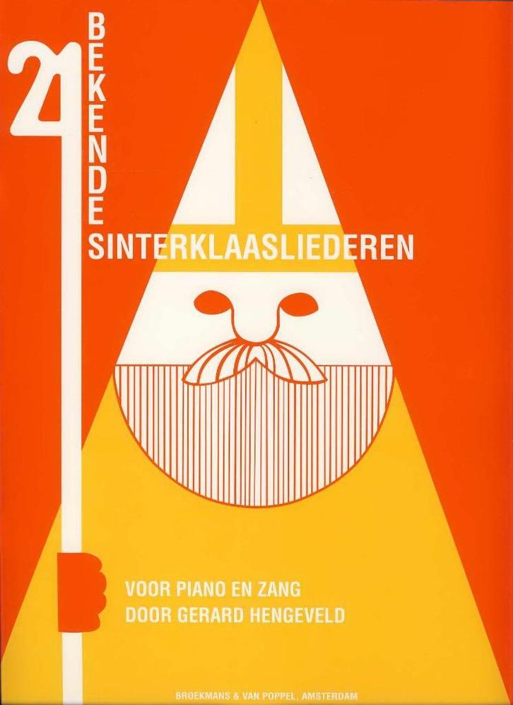 Piano/zang: 21 bekende Sinterklaasliederen, Muziek en Instrumenten, Bladmuziek, Gebruikt, Piano, Zang, Ophalen of Verzenden