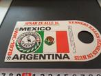 sticker henkes borrel vlag mexico voetbal WK 1978 *, Ophalen, Zo goed als nieuw