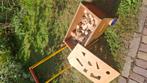 Karretje met houten speelblokken, Antiek en Kunst, Antiek | Speelgoed, Ophalen