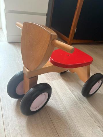 Houten speelgoed fietsje voor binnen loopfiets beschikbaar voor biedingen