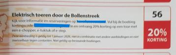 Elektrisch toeren door de Bollenstreek kortingsbon beschikbaar voor biedingen