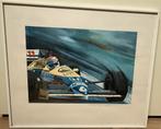 Zeefdruk formule 1 - Huub Lepelaar. In lijst 61x51cm, Antiek en Kunst, Ophalen of Verzenden