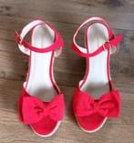 peeptoe zomersandalen met sleehak, Kleding | Dames, Schoenen, Ophalen of Verzenden, Zo goed als nieuw, Sandalen of Muiltjes