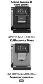 Nieuw Nivona 9101 en 9103 topmodel, Witgoed en Apparatuur, 10 kopjes of meer, Koffiemachine, Zo goed als nieuw, Koffiebonen
