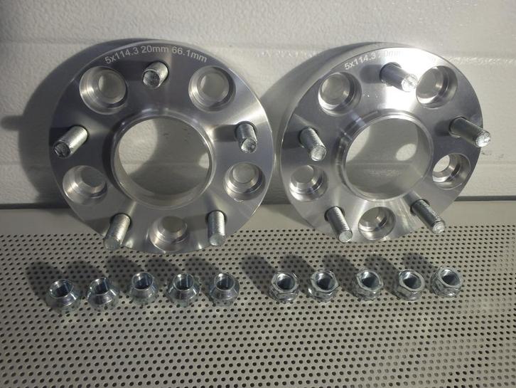 Spacer / spoorverbreders 2x20mm steek 5x114,3, Auto-onderdelen, Ophanging en Onderstel, Honda, Nissan, Renault, Suzuki, Toyota