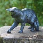 POES /BRONZEN BEELD / KAT SPELEND MET BAL, Dierenbeeld, Info@huisentuindecoratiemarie.nl, Huis en tuin decoratie marie, Peize
