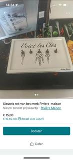 Sleutels rek van riviera  maison, Ophalen of Verzenden, Zo goed als nieuw, Rechthoekig, Metaal