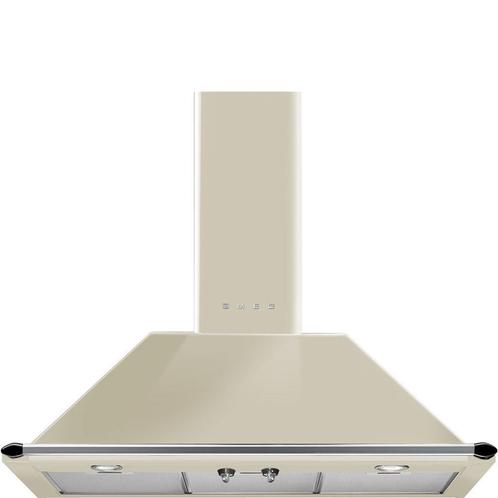 Smeg KT90PE afzuigkap - 90 cm - crème, Witgoed en Apparatuur, Afzuigkappen, Nieuw, Vrijstaand, Wandschouwkap, 600 tot 800 m³ per uur