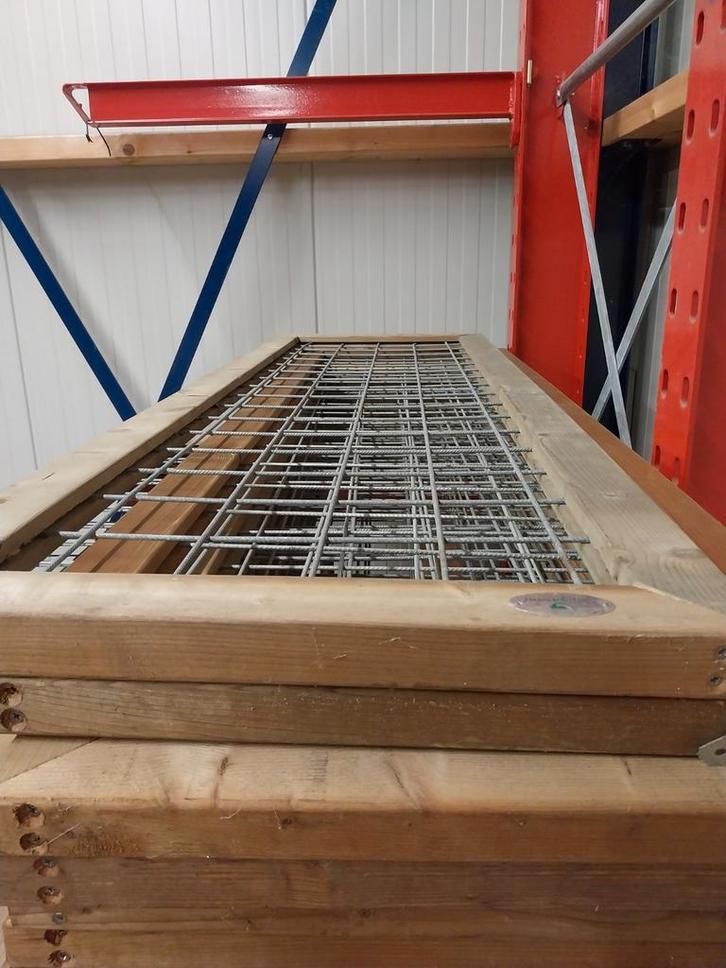13 Draadgaasschermen /trellis/ schuttingpanelen 180 hoog 60, Tuin en Terras, Schuttingen, Zo goed als nieuw, Hout, 1 tot 2 meter