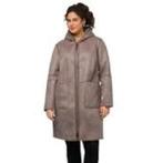 Mooie Ulla Popken Shearling dames jas zgan 50/52, Bruin, Verzenden, Maat 46/48 (XL) of groter, Ulla Popken