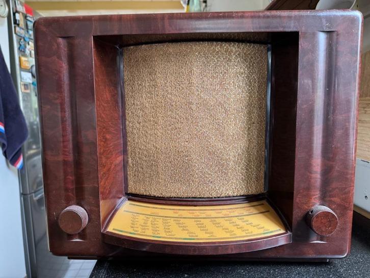 antieke Philips radio, type V 6A, Antiek en Kunst, Antiek | Tv's en Audio, Ophalen of Verzenden