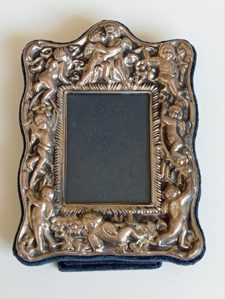 Zilveren .925 fotolijstje (Carrs, Sheffield 1990), Antiek en Kunst, Antiek | Goud en Zilver, Zilver, Ophalen