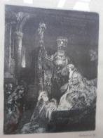 Opdracht i/d Tempel Nadruk Ets van Rembrandt van Rijn, Antiek en Kunst, Ophalen