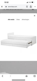 Eenpersoonsbed kind, Huis en Inrichting, Gebruikt, 90 cm, Wit, Tweepersoons