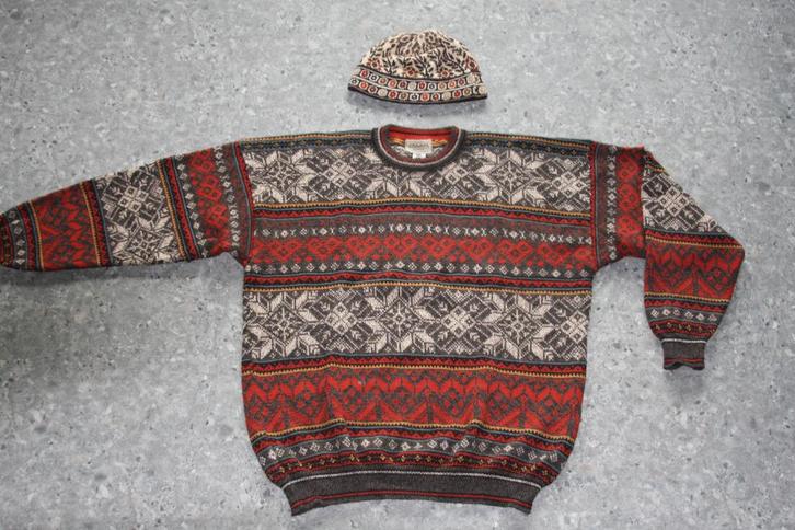 Intiwara Alpaca trui XXL met bijpassende muts, Kleding | Dames, Truien en Vesten, Zo goed als nieuw, Maat 46/48 (XL) of groter