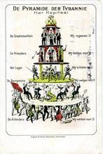 De pyrammide der tyrannie Het Kapitaal uitgave Amsterdam, Verzamelen, Ansichtkaarten | Themakaarten, Ophalen of Verzenden, 1920 tot 1940
