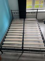 Tweepersoons lattenbodem bedframe 200x140, Huis en Inrichting, Ophalen, Zwart, Tweepersoons, 140 cm