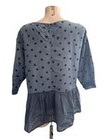 La Fee Maraboutee shirt lange mouw blauw linnen XL, Blauw, Maat 46/48 (XL) of groter, Ophalen of Verzenden, Zo goed als nieuw