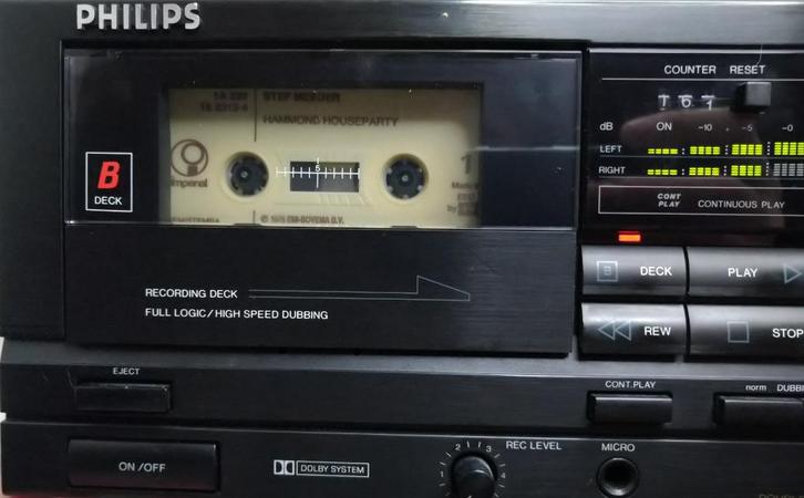 Philips FC630 Tape Deck, Dolby System, Audio, Tv en Foto, Cassettedecks, Dubbel, Philips, Ophalen of Verzenden