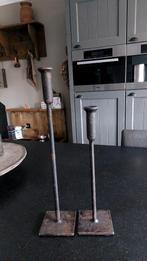 Puur Wonen Kandelaars - Set van 2, Gebruikt, Bruin, 25 tot 50 cm, Ophalen of Verzenden