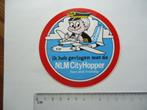 sticker NLM KLM vliegtuig piloot Cityhopper -1- f27 fokker, Verzenden, Zo goed als nieuw, Bedrijf of Vereniging