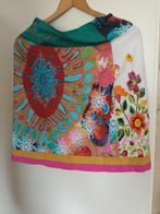 Rok zomerrok Desigual. Bloemen, vlinders pailetten mt 40 M, Kleding | Dames, Rokken, Maat 38/40 (M), Wit, Ophalen of Verzenden