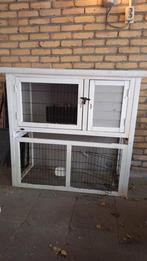 Buitenhok konijnen, Dieren en Toebehoren, 110 cm of meer, Ophalen of Verzenden, Zo goed als nieuw, 90 cm of meer