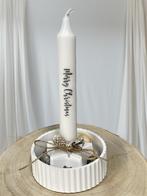 Kerst Kandelaar met Ster Decoratie, Huis en Inrichting, Overige materialen, Wit, Nieuw, Ophalen of Verzenden