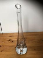 Elegante glazen vaas van Krosno poland 24,5cm, Huis en Inrichting, Woonaccessoires | Vazen, Overige kleuren, Ophalen of Verzenden