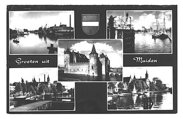 901975 Muiden NH 1970 kasteel haven . Nette oude kaart onbes beschikbaar voor biedingen