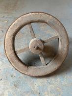 Houten kruiwagenwiel, Ophalen of Verzenden