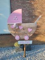 Geboorte bord meisje, Kinderen en Baby's, Kraamcadeaus en Geboorteborden, Ophalen, Zo goed als nieuw