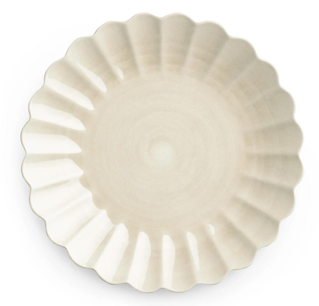 Mateus - Oyster bord 28 cm – Zand, Ophalen of Verzenden, Nieuw, Overige materialen, Koekenpan of Braadpan