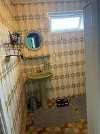 Vintage Wasbak met Spiegel & Planchet, Ophalen, Gebruikt