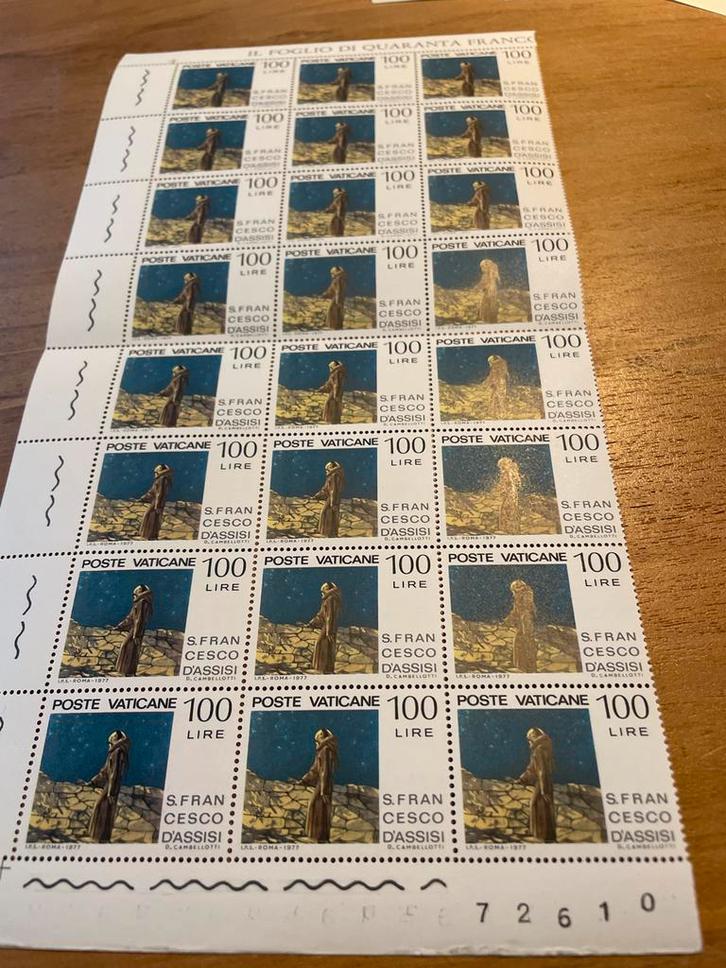 Vaticaan Postzegels - Sint Franciscus van Assisi, Postzegels en Munten, Postzegels | Volle albums en Verzamelingen, Nederland en Buitenland