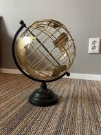 Wereldbol goud/zwart decoratie, Huis en Inrichting, Woonaccessoires | Wereldbollen, Ophalen of Verzenden, Nieuw