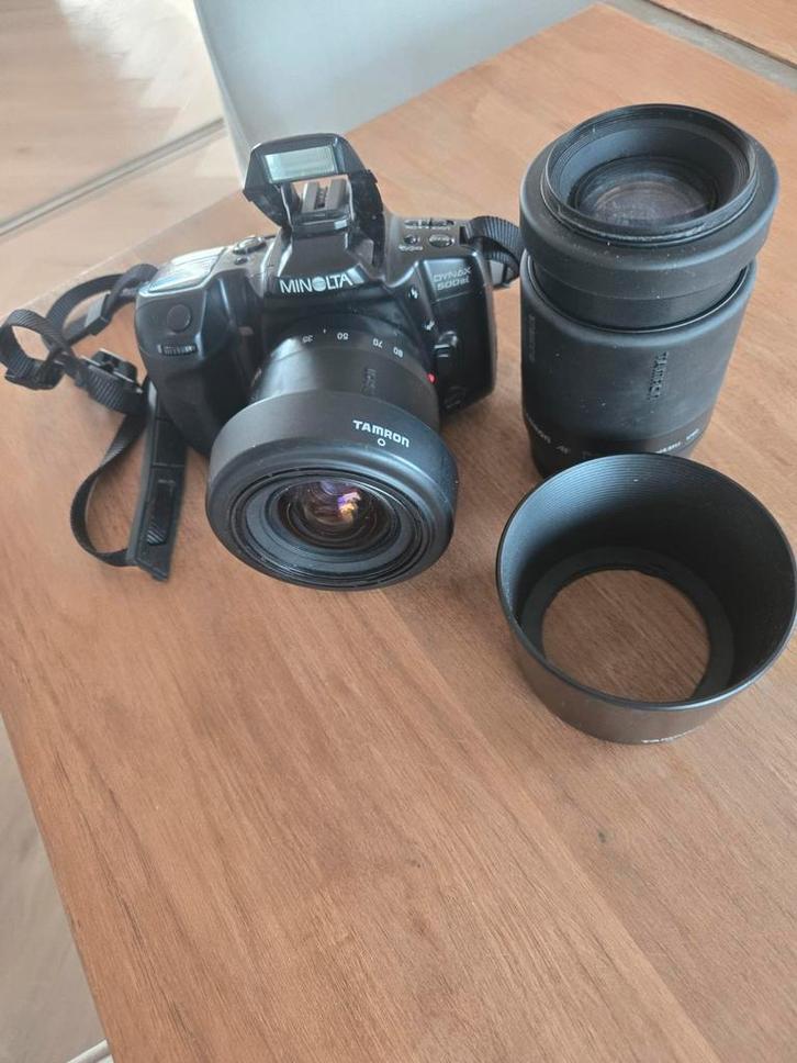 Minolta Dynax 500si Spiegelreflexcamera + Tamron Lens, Audio, Tv en Foto, Fotocamera's Analoog, Gebruikt, Ophalen of Verzenden