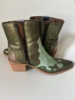 Manfield leren enkellaarsjes maat 39, Kleding | Dames, Schoenen, Ophalen of Verzenden, Zo goed als nieuw, Groen, Lage of Enkellaarzen