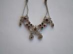 prachtige bijzonder vintage ketting met steentjes nr.1, Ophalen of Verzenden