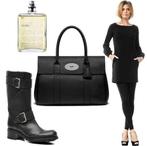 LaDress Blake Zwart Jurk S/M - ZGAN, Kleding | Dames, Jurken, Maat 38/40 (M), Zwart, Ophalen of Verzenden, Zo goed als nieuw