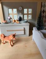 Poppenhuis met inrichting, Ophalen of Verzenden, Zo goed als nieuw, Poppenhuis