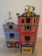 Kidkraft houten Speelhuis - Brandweerkazerne & Politiebureau, Ophalen of Verzenden, Gebruikt, Poppenhuis
