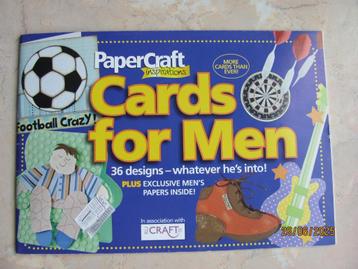 NIEUW boekje CARDS for MEN kaart maken mannen PAPERCRAFT UK beschikbaar voor biedingen