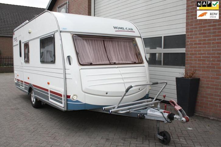 Home-car Racer 45 Garantie, 4 Persoons, Mover, Voortent, Vas, Caravans en Kamperen, Caravans, Bedrijf, 750 - 1000 kg, Home-car