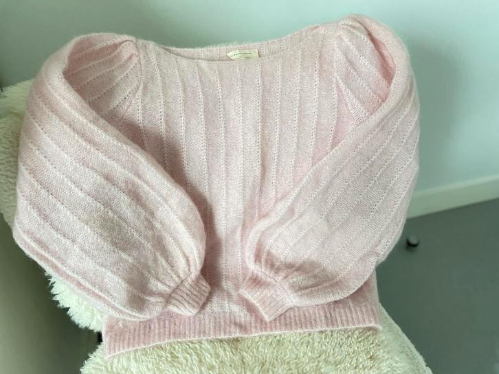 Sézane Aretha Trui - Poeder Roze - Maat M, Kleding | Dames, Truien en Vesten, Zo goed als nieuw, Maat 38/40 (M), Roze, Ophalen of Verzenden