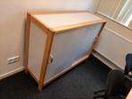 2 Twee houten kasten met schuifdeuren., Huis en Inrichting, Kasten | Overige, Ophalen, Gebruikt
